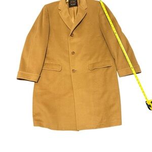 Dhalishan Tan Men's Tan cashmere coat, SZ XL, pre-owned